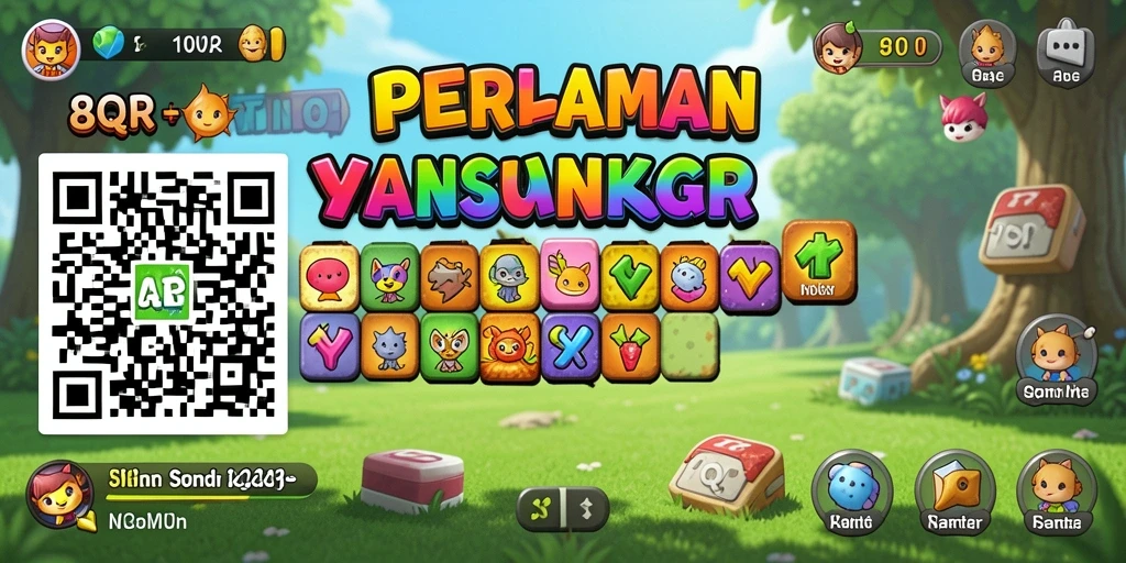 Tampilan gameplay <strong>8QR</strong> yang cerah dan menghibur dalam aksi.