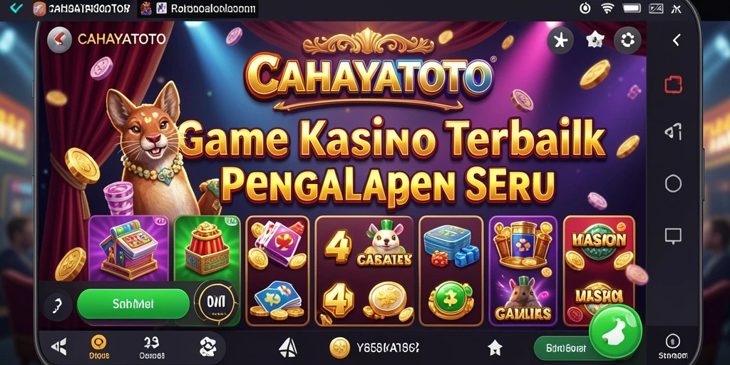 Tampilan gameplay menarik di CAHAYATOTO dengan berbagai pilihan permainan.