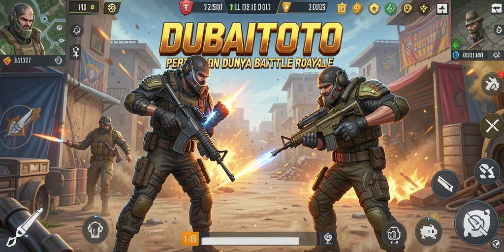 Gameplay seru DUBAITOTO saat pemain bertempur untuk bertahan hidup.
