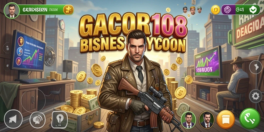 Tampilan gameplay seru dalam GACOR108 yang penuh strategi Tycoon.