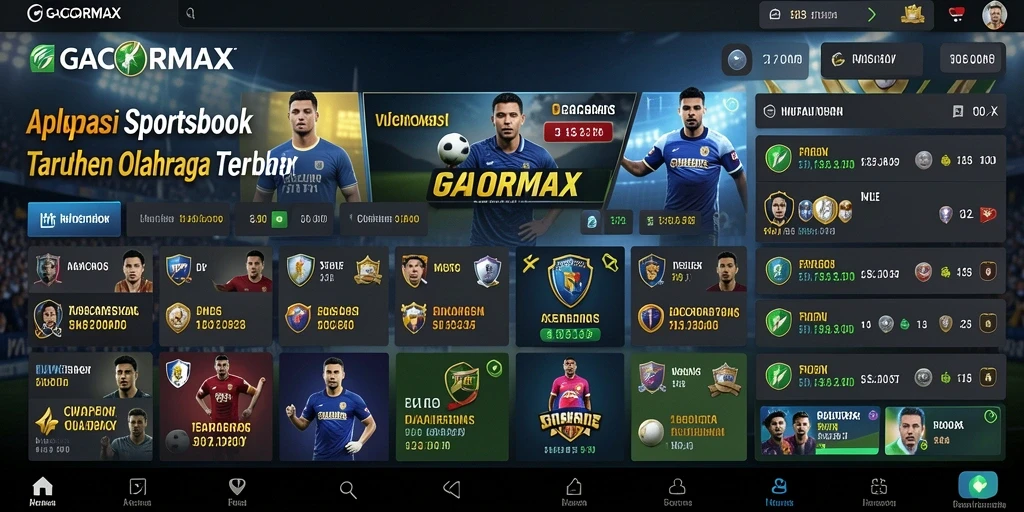 Tampilan screenshot GACORMAX menampilkan pengalaman taruhan olahraga yang menarik.