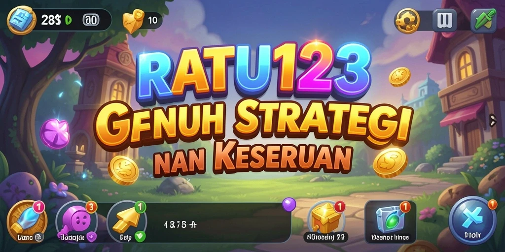 Screenshot gameplay RATU123 menampilkan kemajuan otomatis dalam game Idle.