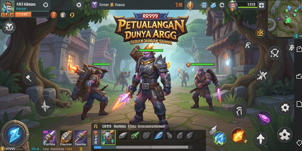 Tampilan gameplay menakjubkan dari RR999 dalam aksi ARPG.