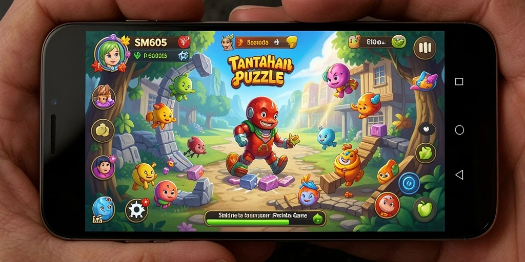 Gameplay seru SM605 dengan tantangan Puzzle yang memikat.