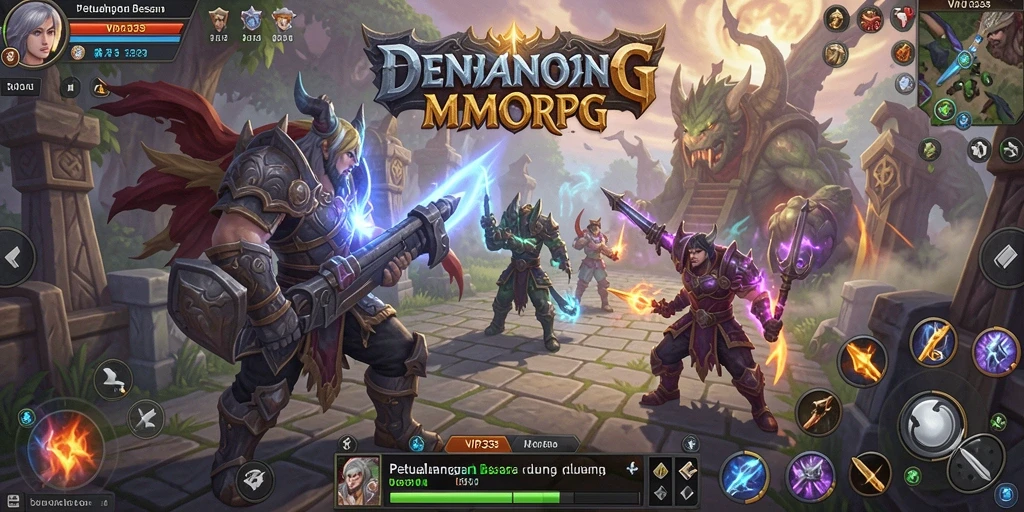 Screenshot gameplay VIP333 menampilkan petualangan epik dalam dunia MMORPG.