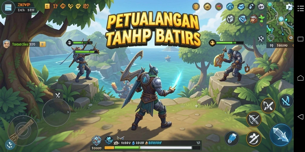 Screenshot menampilkan petualangan seru di dunia terbuka ZK9VIP.