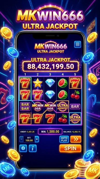 Tampilan utama aplikasi mkwin666 dengan berbagai pilihan aplikasi.